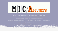 Desktop Screenshot of micaadjuncts.org